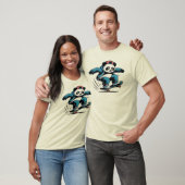 T-shirt Panda de skateboard (Unisexe)