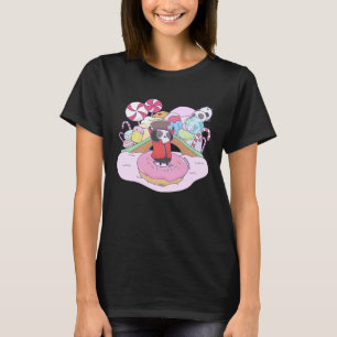 T-shirt Panda de sorcier en chocolat de pays de bonbons fa