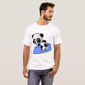 T-shirt Panda de surf (Devant entier)