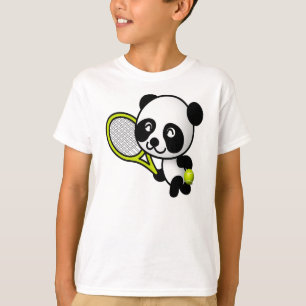 T-shirt Panda de tennis