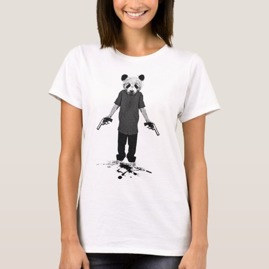 T-shirt Panda de tueur (Devant)