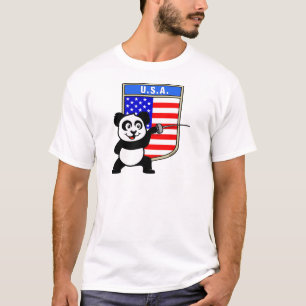 T-shirt Panda d'escrime aux USA