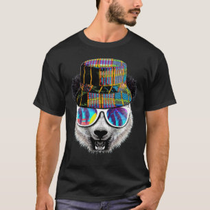 T-shirt Panda d'été hipster