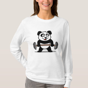 T-shirt Panda d'haltérophilie