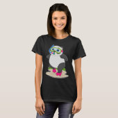 T-shirt Panda Diver Snorkel Diving (Devant entier)