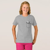 T-shirt Panda Dormir Mignonne En Poche (Devant entier)