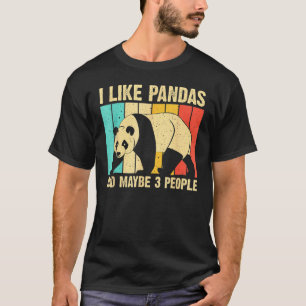 T-shirt Panda Drôle Pour Enfants Garçons Filles Panda Ours