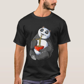 T-shirt Panda Eating Ra Noodles Kawaii Japanese Panda