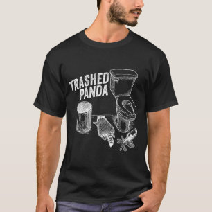 T-shirt Panda Éméché Drôle Mème Amour de l'Alcool