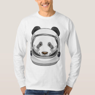 T-shirt Panda en astronaute avec casque