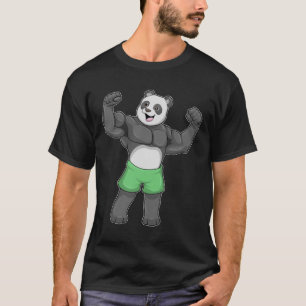 T-shirt Panda en Bodybuilder au Bodybuilding