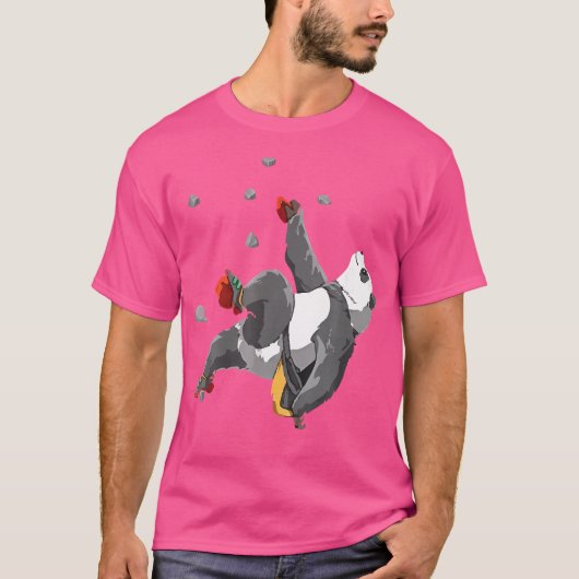 T-shirt Panda Escalade de Blocs (Devant)