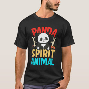 T-shirt Panda est mon esprit animal