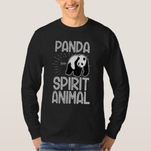T-shirt Panda Est Mon Esprit Animal Forêt Sauvage Faune Na