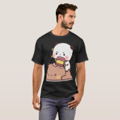 T-shirt Panda Et Brownie Bear Couple (Devant entier)