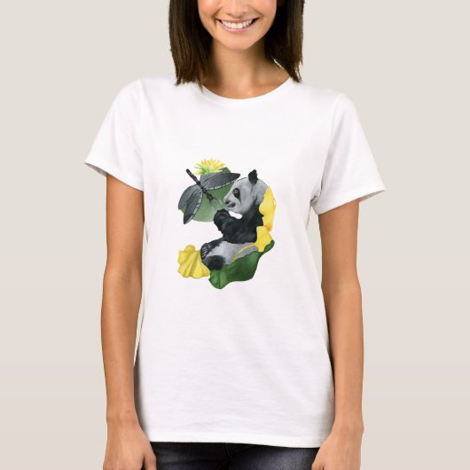 T-shirt Panda et mouche (Devant)