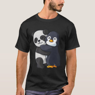 T-shirt Panda Et Pingouin