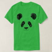 T-shirt Panda Face Drôle Pandas tête d'ours Halloween Cost (Design devant)