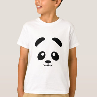 T-shirt Panda face | T-shirt de la mignonne panda