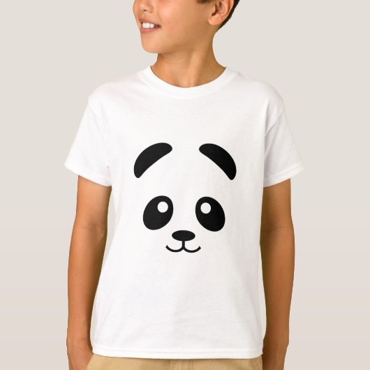 T-shirt Panda face | T-shirt de la mignonne panda  (Devant)