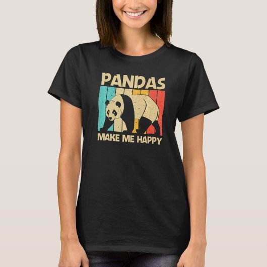 T-shirt Panda For Men Women Panda Bear Animal (Devant)