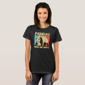 T-shirt Panda For Men Women Panda Bear Animal (Devant entier)