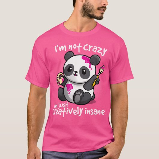 T-shirt Panda fou créatif (Devant)