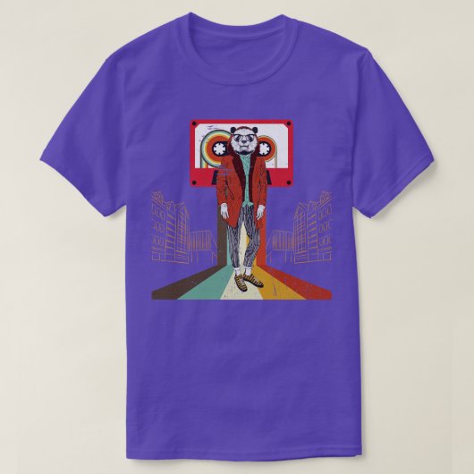 T-shirt Panda funky 1 (Design devant)