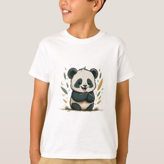 T-shirt panda gai (Devant)