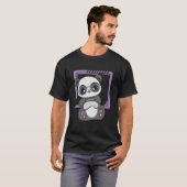 T-shirt Panda Gamer Au Travail Kawaii Bear Enviromentalist (Devant entier)