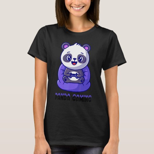 T-shirt Panda Gaming Cute Awesome Gaming Présente (Devant)