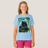 T-shirt Panda géant dans la forêt de Bamboo (Devant entier)