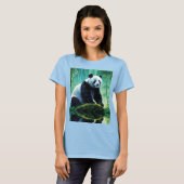 T-shirt Panda géant dans la forêt de Bamboo (Devant entier)