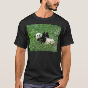 T-shirt Panda géant Lounging mangeant le bambou