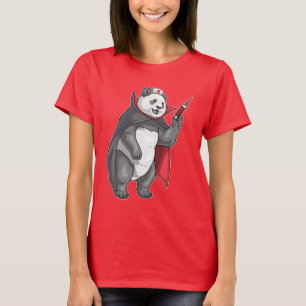 T-shirt Panda Halloween infirmière vampire