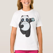 T-shirt Panda Handball player Handball (Devant)