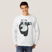T-shirt Panda Handball player Handball (Devant entier)