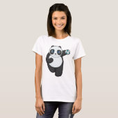 T-shirt Panda Handball player Handball (Devant entier)