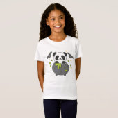 T-Shirt Panda Happy Halloween Cauldron Bat (Devant entier)