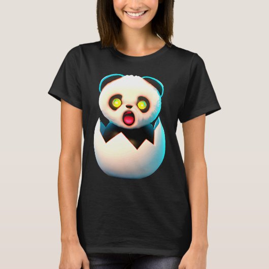 T-shirt Panda hatches from egg (Devant)