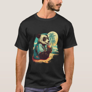 T-shirt Panda Hawaïen Extraordinaire animal de la mer du S