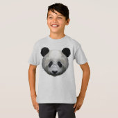 T-shirt Panda Head on Geometry Pop Art Style (Devant entier)