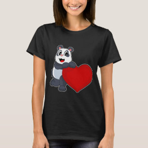 T-shirt Panda Heart