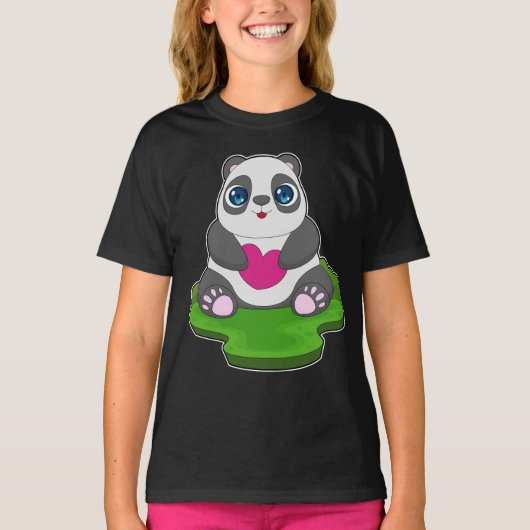T-shirt Panda Heart (Devant)
