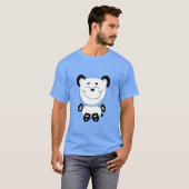 T-shirt Panda Heureux Assis (Devant entier)