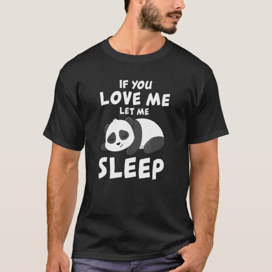 T-shirt Panda I Sleep Pandabear Little Bear Pajama migna (Devant)