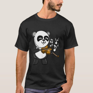 T-shirt Panda jouant du violon
