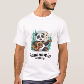 T-shirt Panda jouer de la guitare - Panda musicale amusant (Devant)