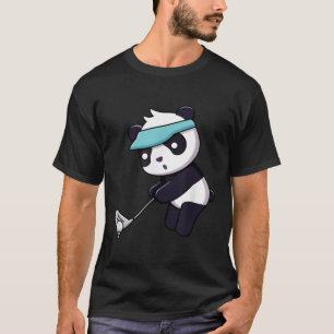 T-shirt Panda Jouer Golf Animal Golfeur Panda Ours Golfin