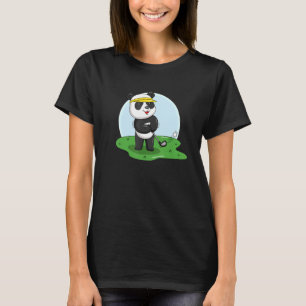 T-shirt Panda Jouer Golf Animal Golfeur Panda Ours Golfin